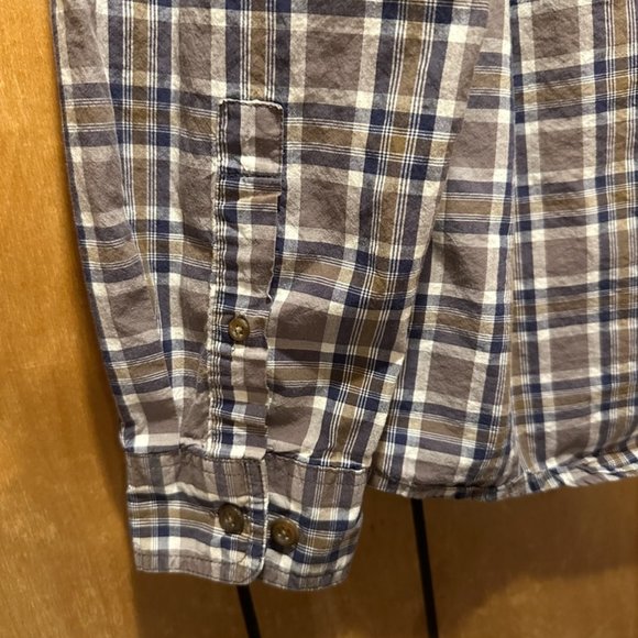 Field & Stream Shirt Mens Plaid Long Sleeve Collared Button Down with Swiss tabs - Picture 6 of 10